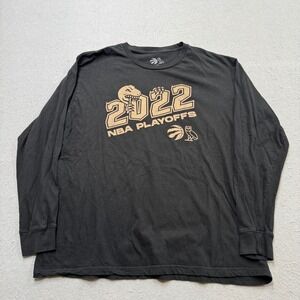 OVO x Toronto Raptors T-Shirt‎ Men's XL Black 2022 NBA Playoffs Fan Long Sleeve